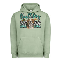 Pigment Oil Green bulldog mom Urban Hoodie - BarkalooDesign