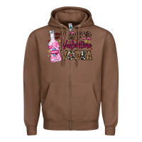 Chestnut V is For Valentine Vodka Zipper Hoodie - CowhideDigitalArt
