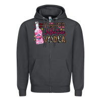 Smoke V is For Valentine Vodka Zipper Hoodie - CowhideDigitalArt