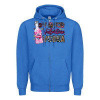 True Royal V is For Valentine Vodka Zipper Hoodie - CowhideDigitalArt