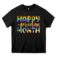 Black Western Happy Pride Month LGBTQ+ Heavy Core Tee - BundleAndBundleShop