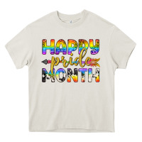 Cream Western Happy Pride Month LGBTQ+ Heavy Core Tee - BundleAndBundleShop