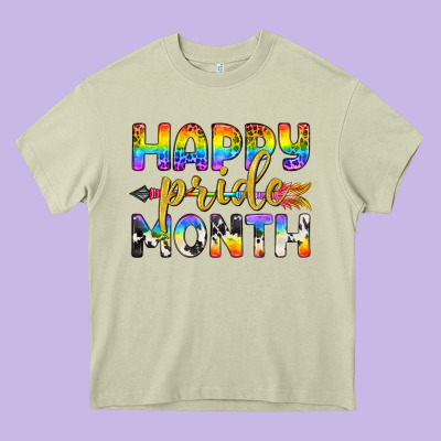 Western Happy Pride Month Lgbtq+ Heavy Core Tee Designed By Bundleandbundleshop