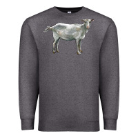 Charcoal Heather saanen goat Premium Sweatshirt - LillyAllenDesigns