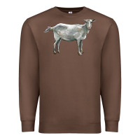 Chestnut saanen goat Premium Sweatshirt - LillyAllenDesigns
