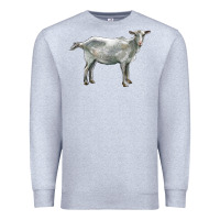 Heather Grey saanen goat Premium Sweatshirt - LillyAllenDesigns