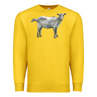 Lemon saanen goat Premium Sweatshirt - LillyAllenDesigns