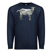 Navy saanen goat Premium Sweatshirt - LillyAllenDesigns