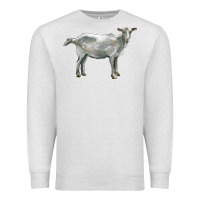 Oatmeal Heather saanen goat Premium Sweatshirt - LillyAllenDesigns