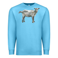 Ocean Blue saanen goat Premium Sweatshirt - LillyAllenDesigns