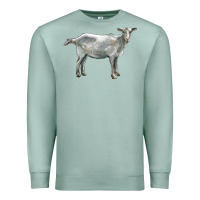 Seafoam saanen goat Premium Sweatshirt - LillyAllenDesigns