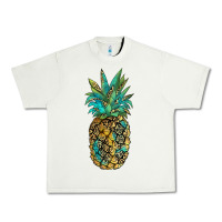 Pistachio leopar turquoise pineapple Urban Heavy Tee - JahusDesignShop