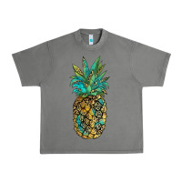 Tornado leopar turquoise pineapple Urban Heavy Tee - JahusDesignShop