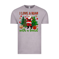 Vintage Zinc I love a man with a beard Christmas Vintage Tee - NancyCooperArtShop