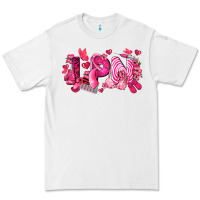 White lpn breast cancer certified nursing assistant Premium Tee - LillyAllenDesigns
