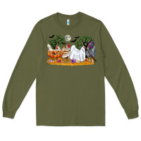 Army Green halloween chicken Long Sleeve Tee - CowGirlArtShop