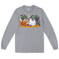 Heather Grey halloween chicken Long Sleeve Tee - CowGirlArtShop