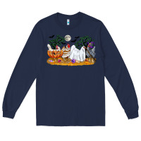 Navy halloween chicken Long Sleeve Tee - CowGirlArtShop