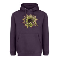 Plum sun   fill purple sunflower Heavyweight Hoodie - LillyAllenDesigns