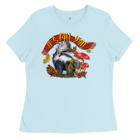 Baby Blue It's Fall Y'all Skunk Ladies Tee - LillyAllenDesigns