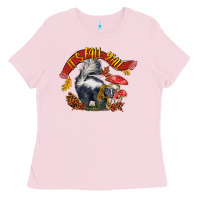Bubblegum Pink It's Fall Y'all Skunk Ladies Tee - LillyAllenDesigns