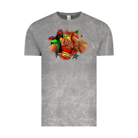 Cloud Rock Juneteenth sneaker and heel afro woman Vintage Tee - RanaPortraitStore