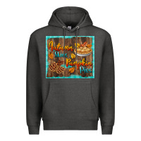 Charcoal Heather autumn skies pumpkin pies tumbler Premium Hoodie - BundleAndBundleShop