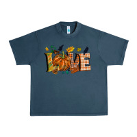 Midnight Navy Fall love Urban Heavy Tee - NancyCooperArtShop