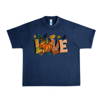 Navy Fall love Urban Heavy Tee - NancyCooperArtShop