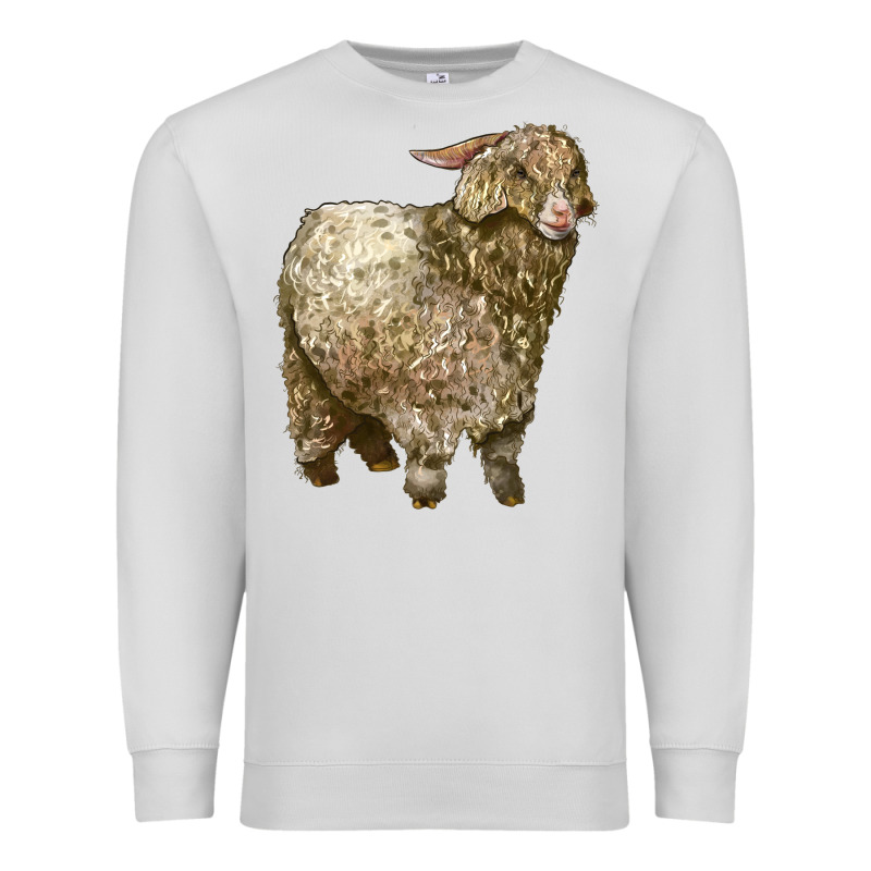 Angora Goat Premium Sweatshirt by LillyAllenDesigns | Teevron