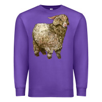 Purple Angora Goat Premium Sweatshirt - LillyAllenDesigns
