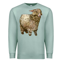 Seafoam Angora Goat Premium Sweatshirt - LillyAllenDesigns