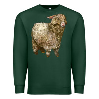 Sports Green Angora Goat Premium Sweatshirt - LillyAllenDesigns