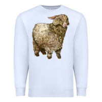 White Angora Goat Premium Sweatshirt - LillyAllenDesigns