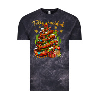 Cloud Black Christmas Feliz Navidad Vintage Tee - NancyCooperArtShop