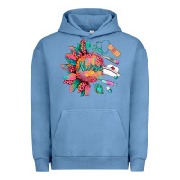 Pigment Pebble Blue western  nurse medical instruments Urban Hoodie - BarkalooDesign