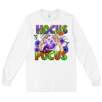 White hocus pocus Long Sleeve Tee - CowGirlArtShop