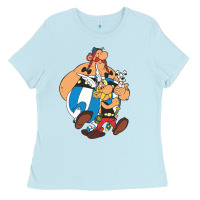 Baby Blue asterix Ladies Tee - lanVoArt