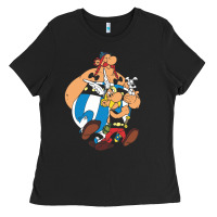 Black asterix Ladies Tee - lanVoArt