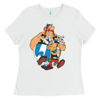 White asterix Ladies Tee - lanVoArt