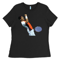 Black carlos alcaraz Ladies Tee - lanVoArt