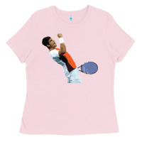 Bubblegum Pink carlos alcaraz Ladies Tee - lanVoArt