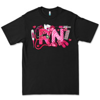 Black rn breast cancer registered nurse Premium Tee - LillyAllenDesigns