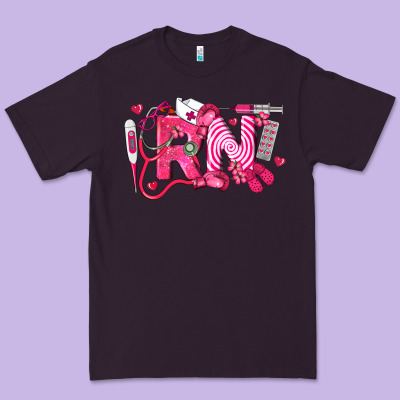 Rn Breast Cancer Registered Nurse Premium Tee Designed By Lillyallendesigns