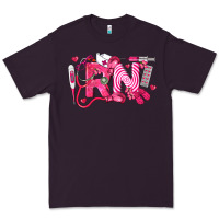 Plum rn breast cancer registered nurse Premium Tee - LillyAllenDesigns