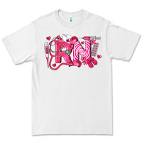 White rn breast cancer registered nurse Premium Tee - LillyAllenDesigns