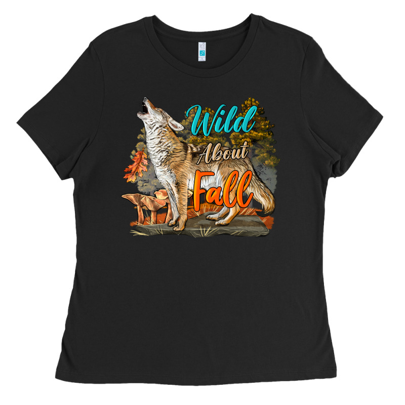 Wild About Fall Coyote Ladies Tee by LillyAllenDesigns | Teevron