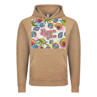Vintage Coffee summer vibes with sea shells Vintage Hoodie - TumblerDesignByShophia