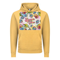 Vintage Mustard summer vibes with sea shells Vintage Hoodie - TumblerDesignByShophia