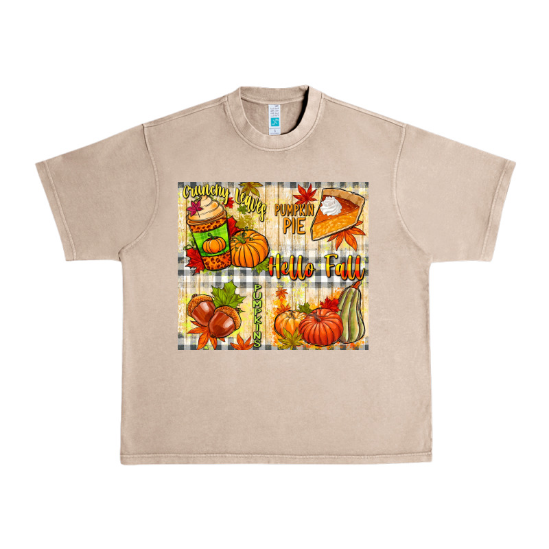 Hello Fall Pumpkins Urban Heavy Tee by NancyCooperArtShop | Teevron